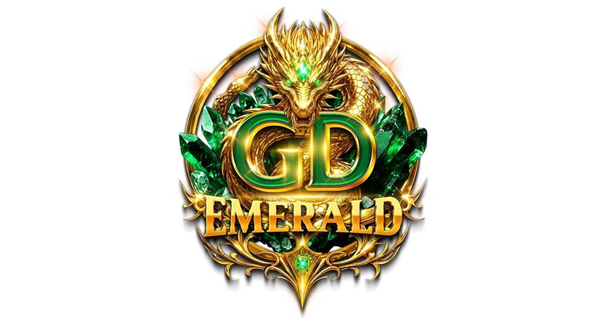 Main GD Emerald Casino banner showing emerald-themed online gaming interface